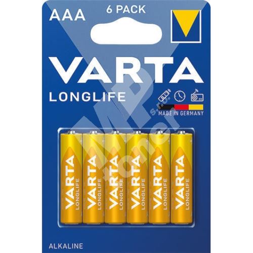 Baterie Varta Longlife LR03/6, AAA, 1,5V 1