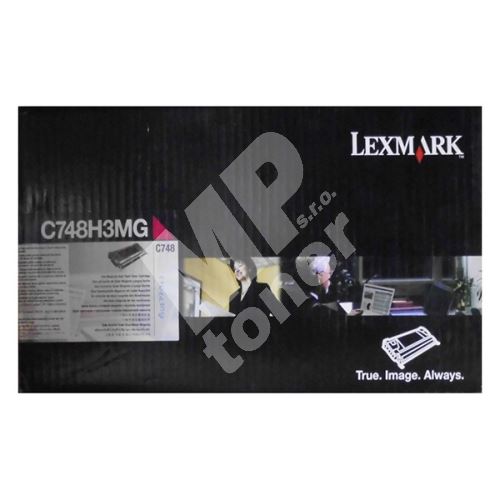 Toner Lexmark C748H3MG, magenta, originál 1