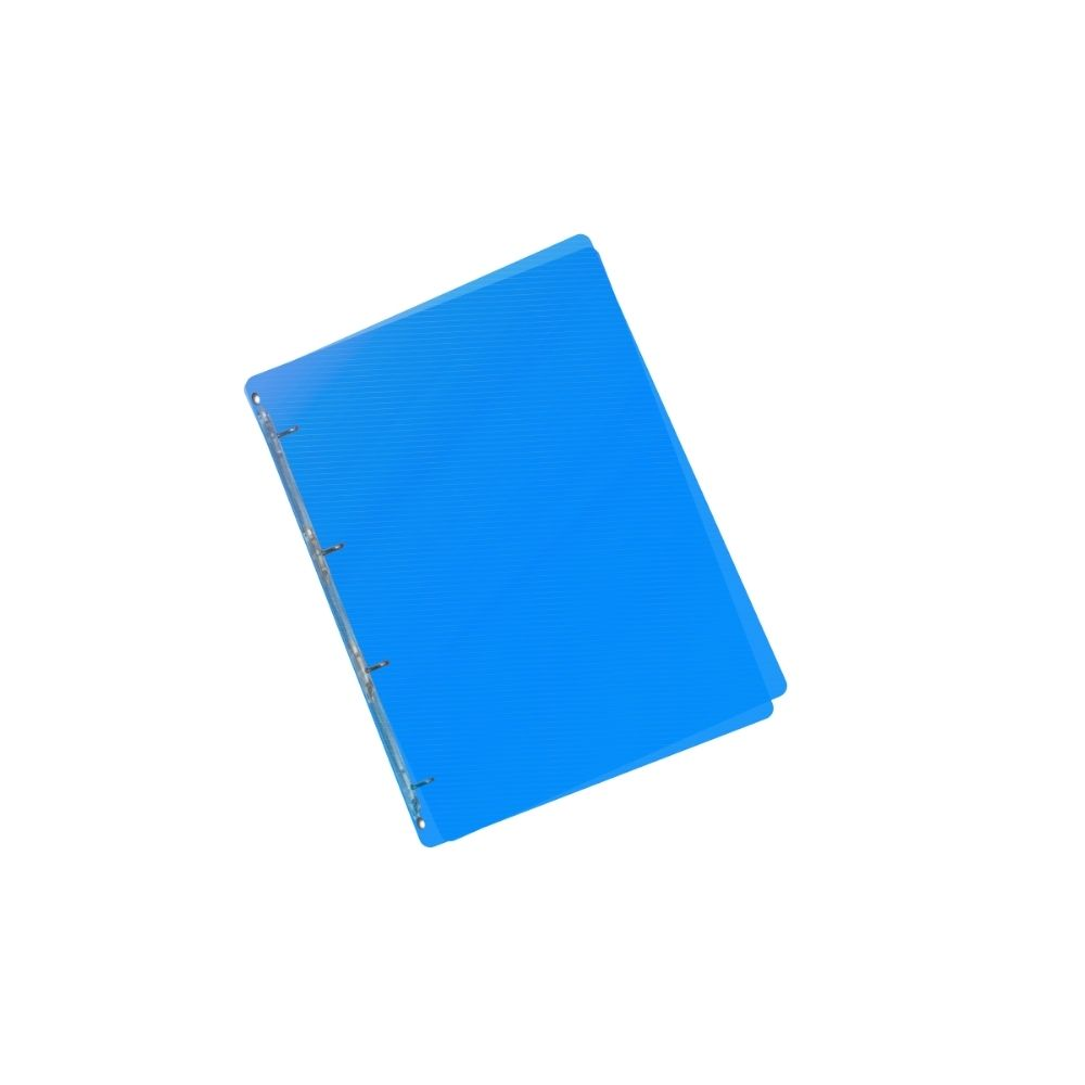 Kroužkový pořadač Lines PP A5 4 kroužky, modrá