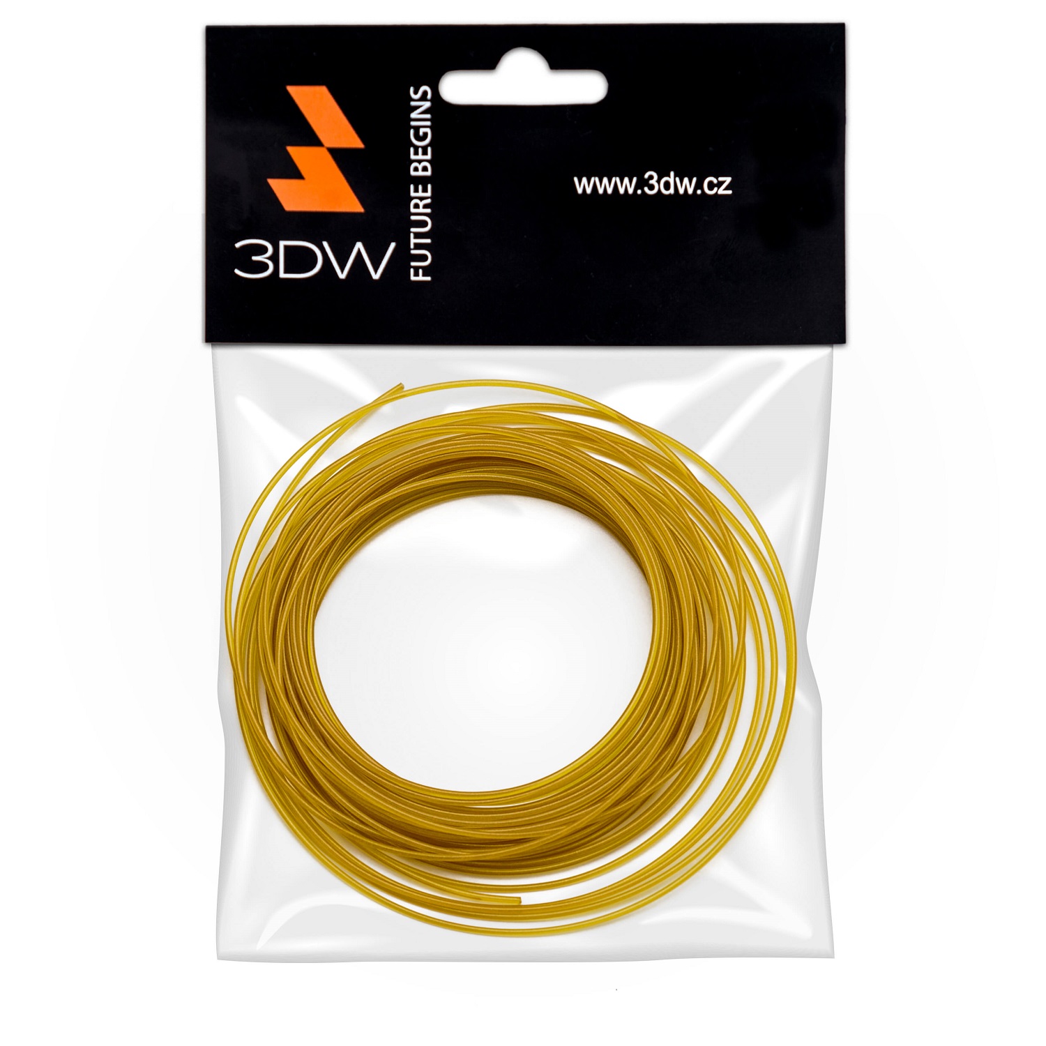 Tisková struna 3DW (filament) PLA, 1,75mm, 10m, zlatá, 200-230°C