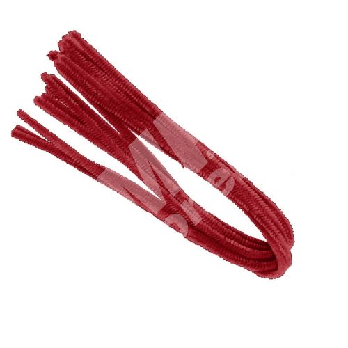 Drátek žinylka Luma 500 x 8mm, bordó 10ks 1