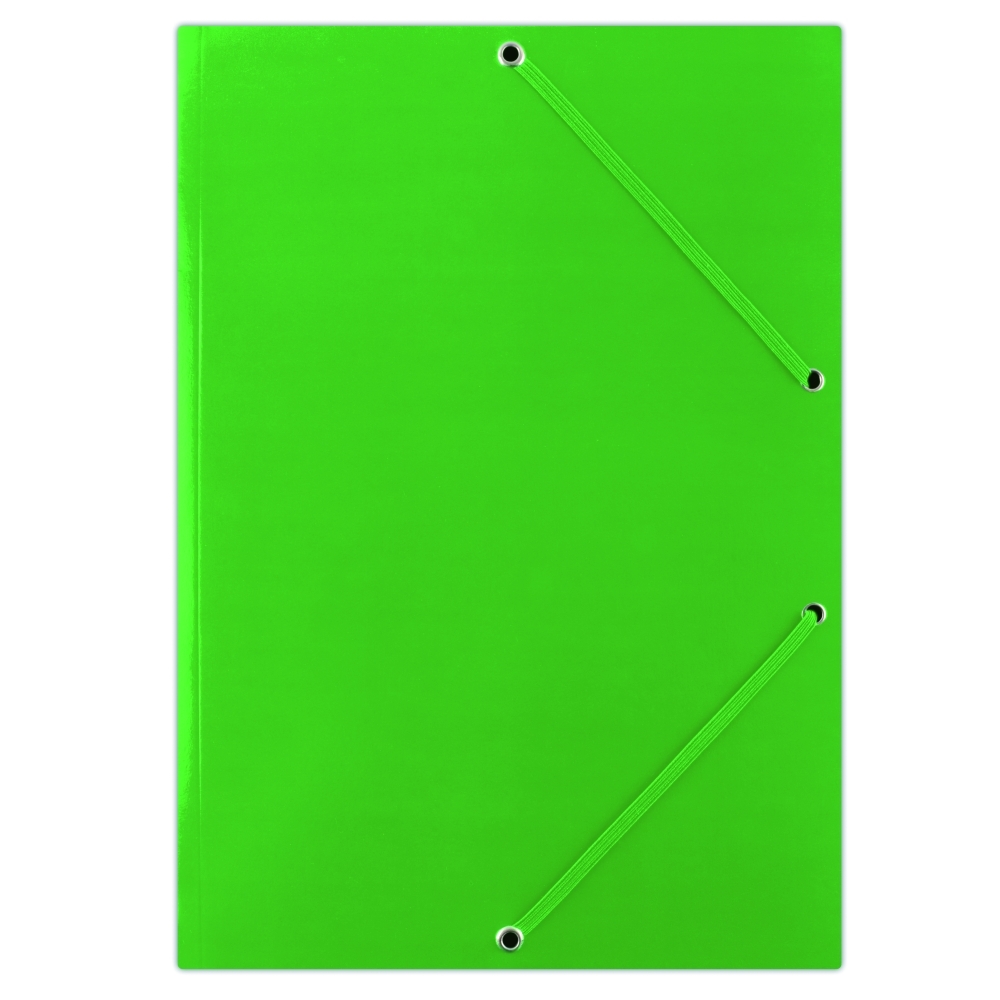 Spisové desky s gumičkou Donau, A4, 3 klopy, zelené