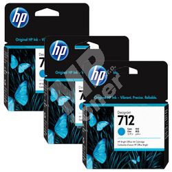 Inkoustová cartridge HP 3ED67A, T230, T250, T630, T650, cyan, 712, originál 1