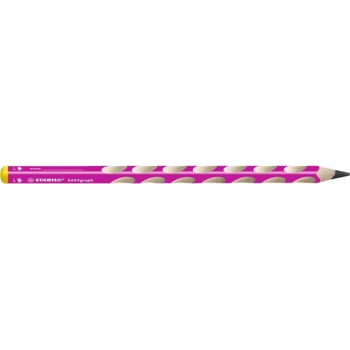 Grafitová tužka Stabilo Easygraph, růžová, pro leváky, HB