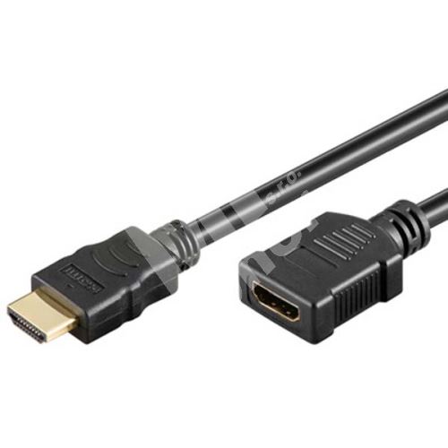 Audio/video kabel HDMI, HDMI F/HDMI M, 1m, zlacené konektory, No Name 1