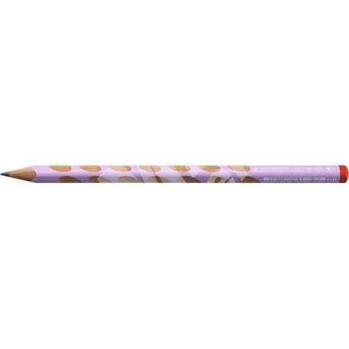 Grafitová tužka Stabilo Easygraph, trojhranná, pro praváky, HB, pastelová fialová 1