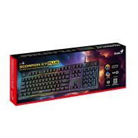 Herní klávesnice Genius GX Gaming Scorpion K7 Plus, CZ/SK, drátová USB, černá 5 (4)