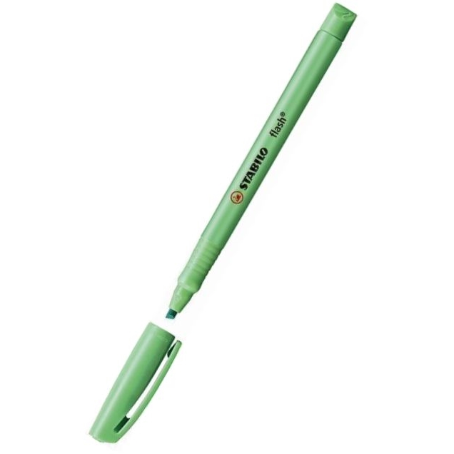 Zvýrazňovač STABILO Flash, zelená, 1-3,5 mm