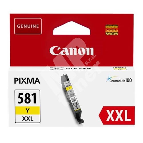 Cartridge Canon CLI-581Y XXL, 1997C001, yellow, originál 1
