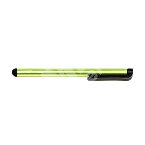 Dotykové pero, kapacitní, kov, světle zelené, pro iPad a tablet 1