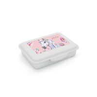 Box na svačinu s přihrádkou Kůň Romantic, růžový