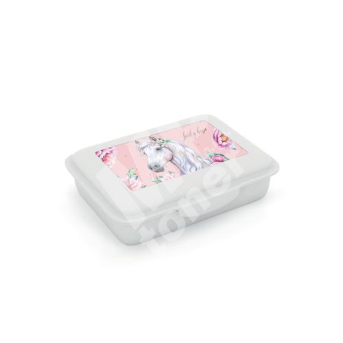 Box na svačinu s přihrádkou Kůň Romantic 1