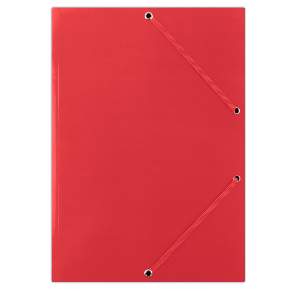 Spisové desky s gumičkou Donau, A4, 3 klopy, červené
