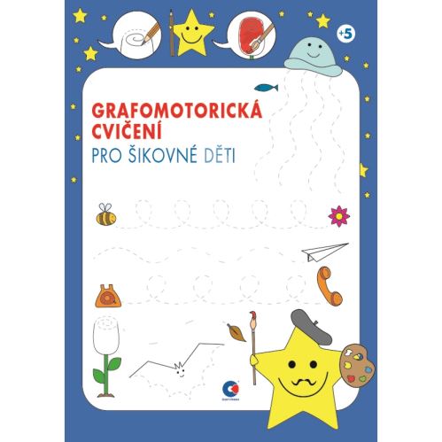 Grafomotorická omalovánka A4, cvičení 1