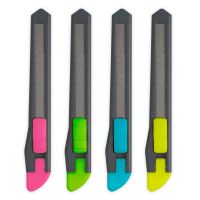 Plastový ulamovací nůž Kores 9 mm, neonový mix