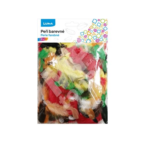 Peří barevné Luma, mix, 10g 1