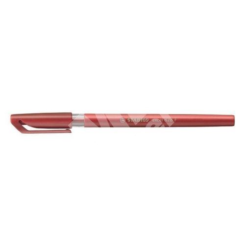 Kuličkové pero Stabilo Excel, 0,38mm, s uzávěrem, červené 1