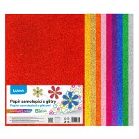 Papír barevný Luma A4, Bio Glitr samolepící, mix 10ks Papír barevný Luma A4, Bio Glitr samolepící, mix 10ks