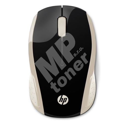 Myš HP 200 Wireless Gold, 2.4 [GHz], optická, bezdrátová (USB), bílá 2