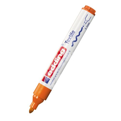 Popisovač Edding 4500, oranžová, 1-3mm, na textil 7