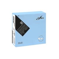Papírové ubrousky INFIBRA New Soft-touch 2vrstvy 33x33cm světle modrá, 50ks