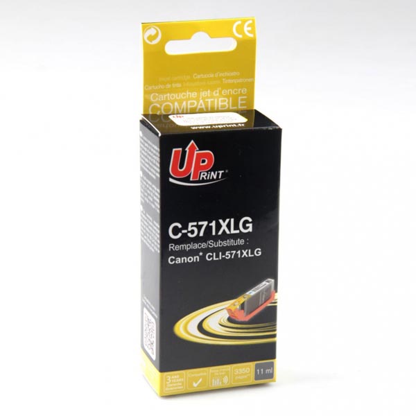 Kompatibilní cartridge Canon CLI-571GY XL, grey, UPrint