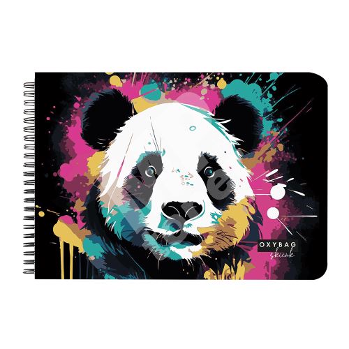 Skicák, spirálová vazba, A3, 40 listů, 190g, Panda 1