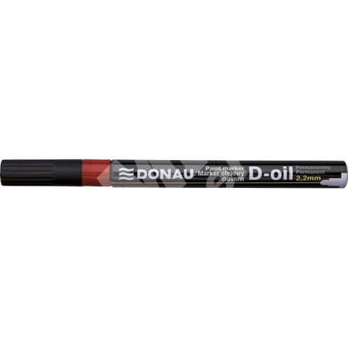 Donau D-oil lakový popisovač, 2,2 mm, červený 1