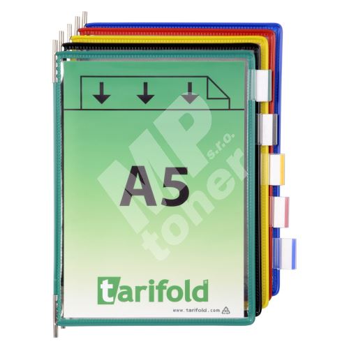 Tarifold závěsný rámeček s kapsou, A5, otevřený shora, mix barev, 10 ks 1