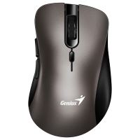 Ergonomická myš Genius Ergo 8100S, bezdrátová, optická, titanová