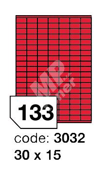 Samolepící etikety Rayfilm Office 30x15 mm 300 archů, matně červená, R0122.3032D 1