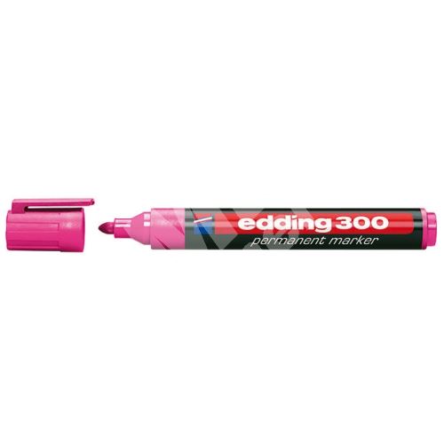 Průmyslový popisovač Edding 300, růžový, 1,5-3mm, kuželový hrot 1