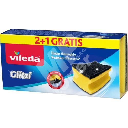 Vileda Glitzi houbička na nádobí, 3 ks 1