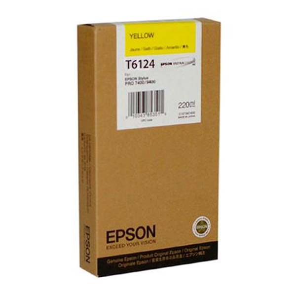Inkoustová cartridge Epson C13T612400, Stylus Pro 7400,7450, žlutá, originál