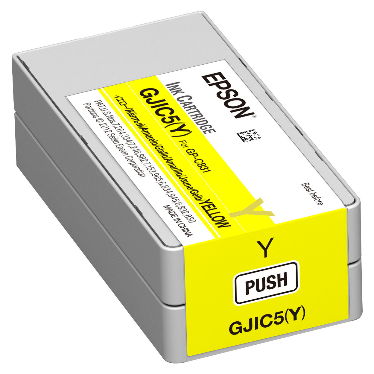 Inkoustová cartridge Epson C13S020566, ColorWorks C831, yellow, GJIC5(Y), originál