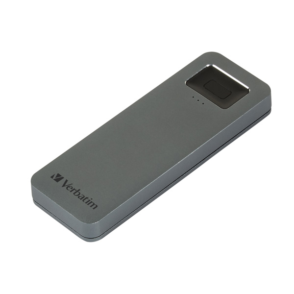 1TB Verbatim Executive Fingerprint Secure, Externí SSD 2.5" USB 3.0, 53657, šedý