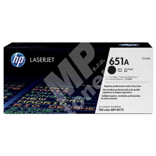 Toner HP CE340A, black, 651A, originál 1