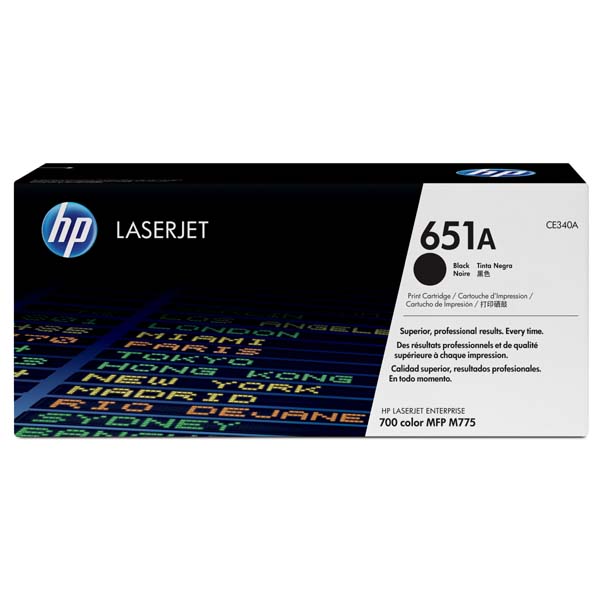 Toner HP CE340A, LaserJet Enterprise 700 color M775dn, M775f, black, 651A, originál