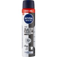 Nivea Men Black &amp; White Invisible Original antiperspirant ve spreji, 250 ml