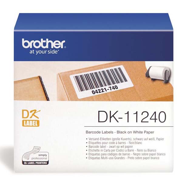 Papírové štítky Brother DK11240, 102mm x 51mm, bílá, 600 ks, pro tiskárny řady QL
