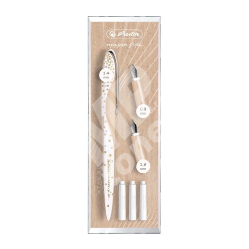 Kaligrafické pero Herlitz Pure Glam, sada 1