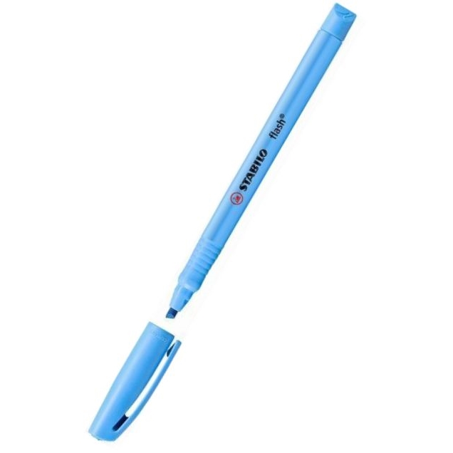 Zvýrazňovač STABILO Flash, modrá, 1-3,5 mm