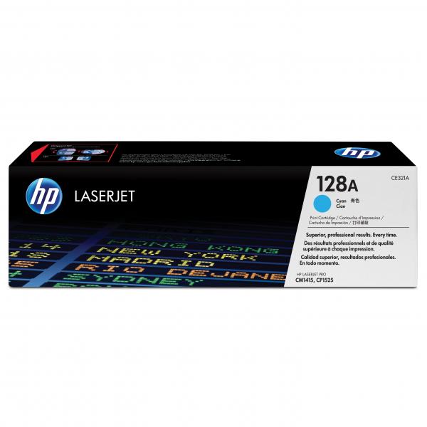 Toner HP CE321A LaserJet Pro CP1525n, CP1525nw, cyan, 128A, originál