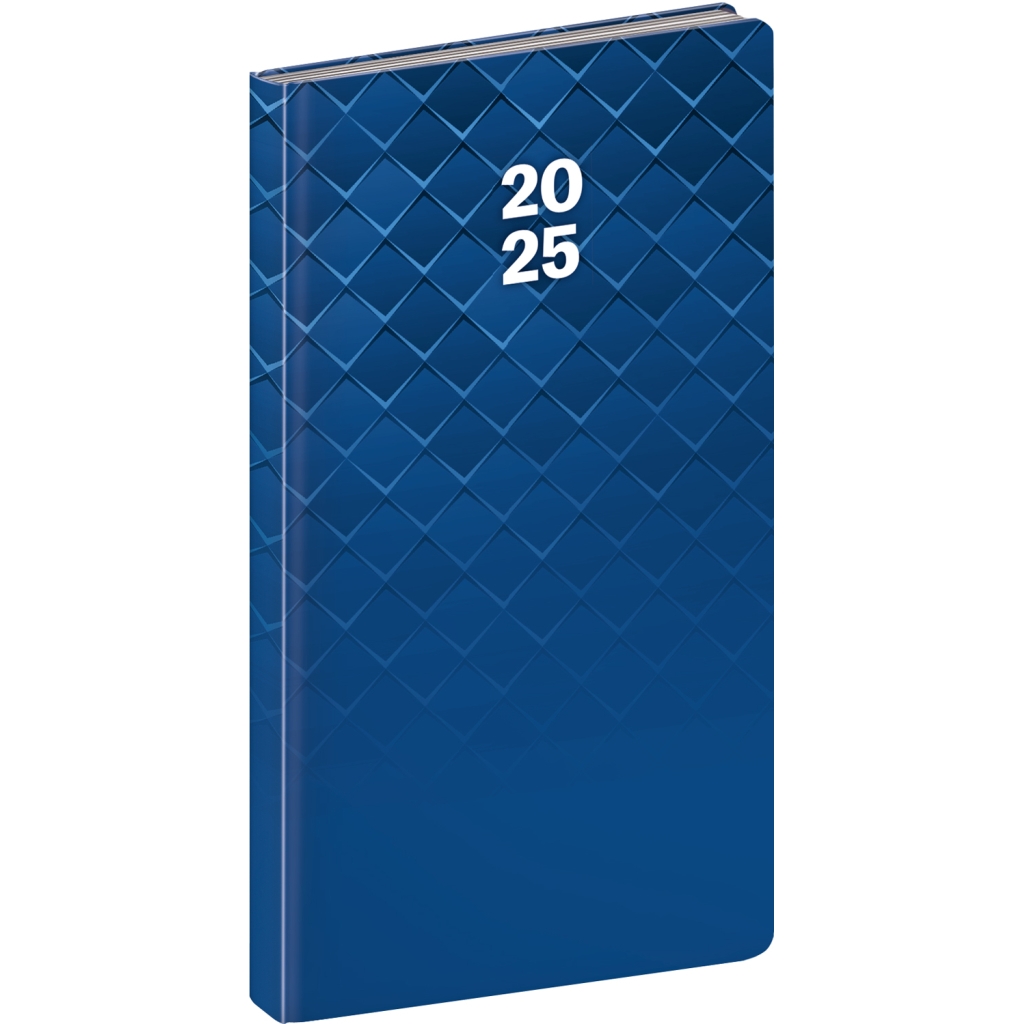 Kapesní diář Notique Cambio 2025, modrý, 9 x 15,5 cm