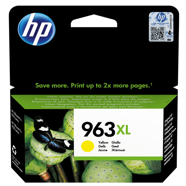 Inkoustová cartridge HP 3JA29AE, Officejet Pro 9010, 9012, yellow, No.963XL, originál