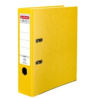 Pořadač pákový Herlitz A4, 8cm, PP, žlutý Pořadač pákový Herlitz A4, 8cm, PP, žlutý
