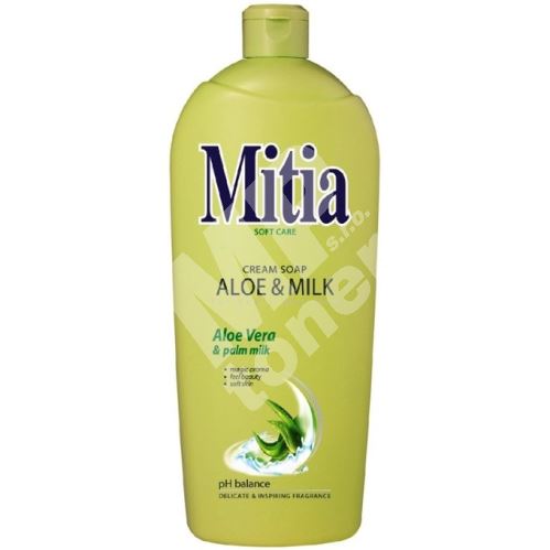 Mitia Aloe & Milk tekuté mýdlo náhradní náplň 1 l 1
