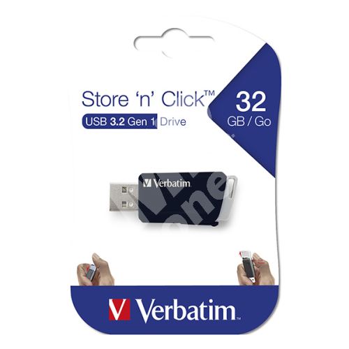 32GB Verbatim Store n Click, USB flash disk 3.0, 49307, černý 1