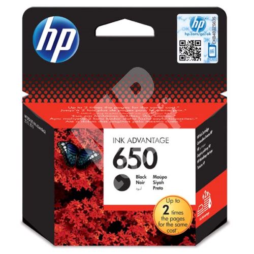 Cartridge HP CZ101AE, black, No.650, originál 1