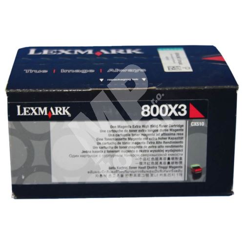Toner Lexmark 80C0X30, magenta, originál 1